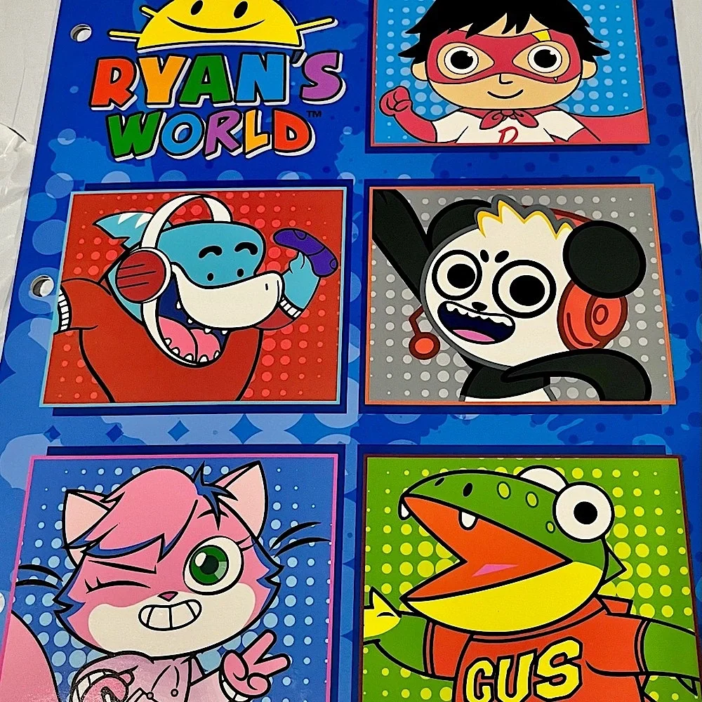 Ryan's World Folders 5 PIECE LOT NEW